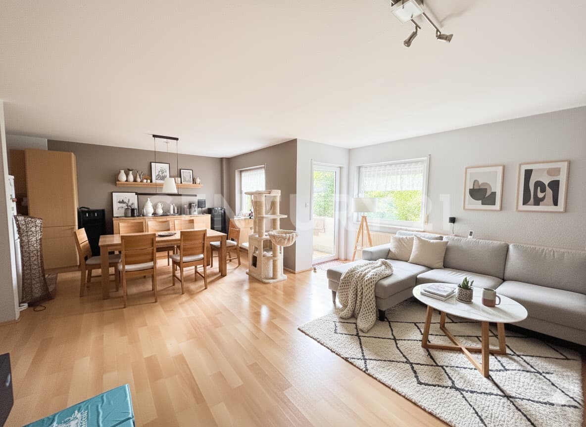 3-Zimmer-Wohnung in kleiner Wohneinheit